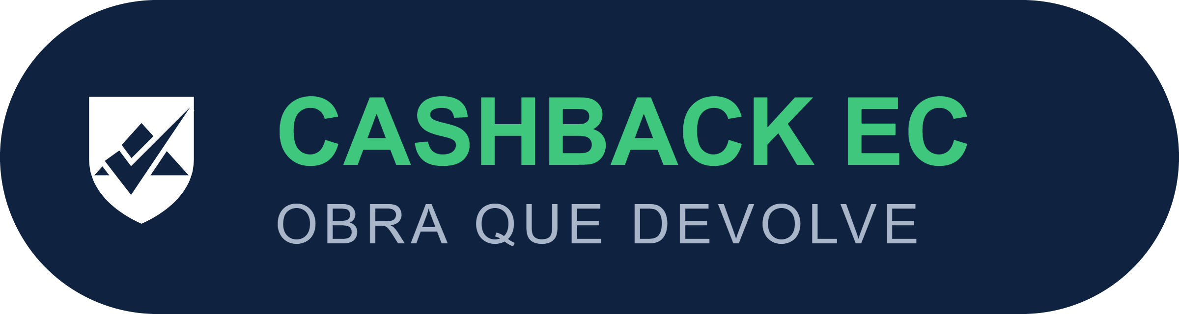 Cashback EC — obra que devolve